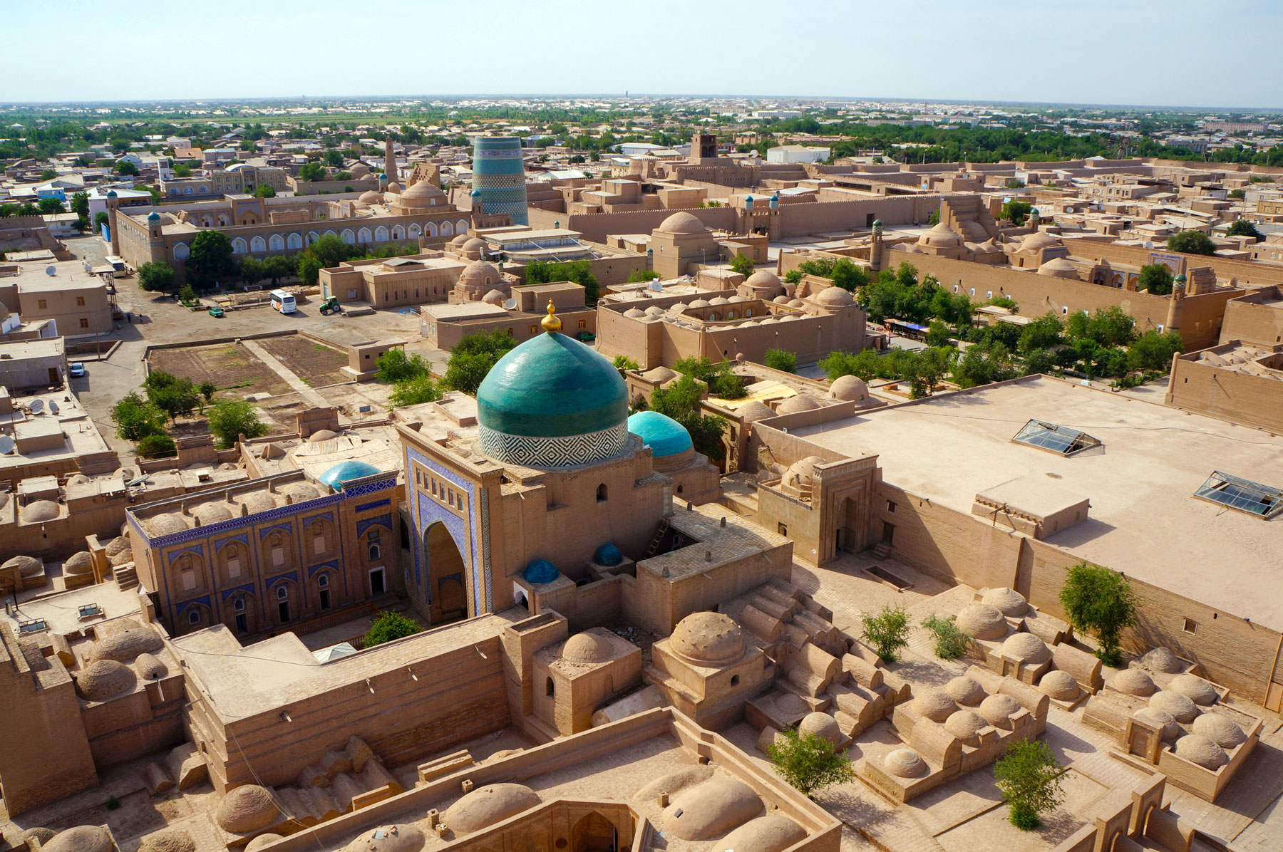View of the city of Khiva, Uzbekistan
