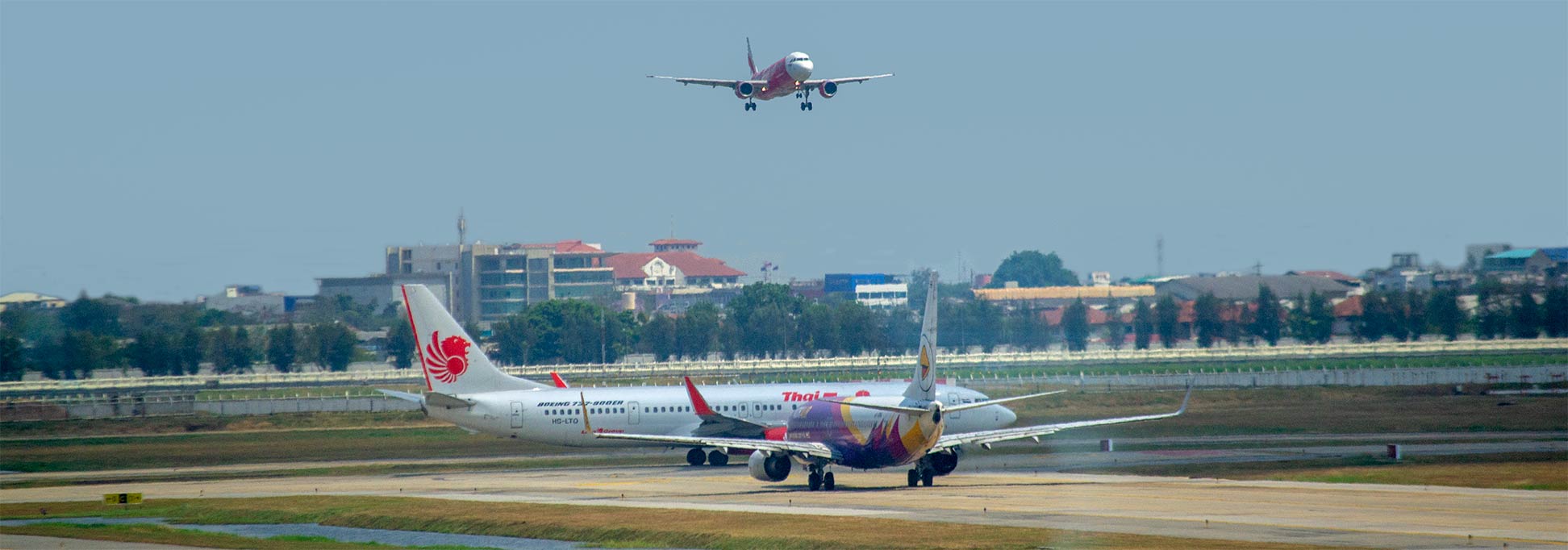 Planes on Don Muang Airport Bangkok