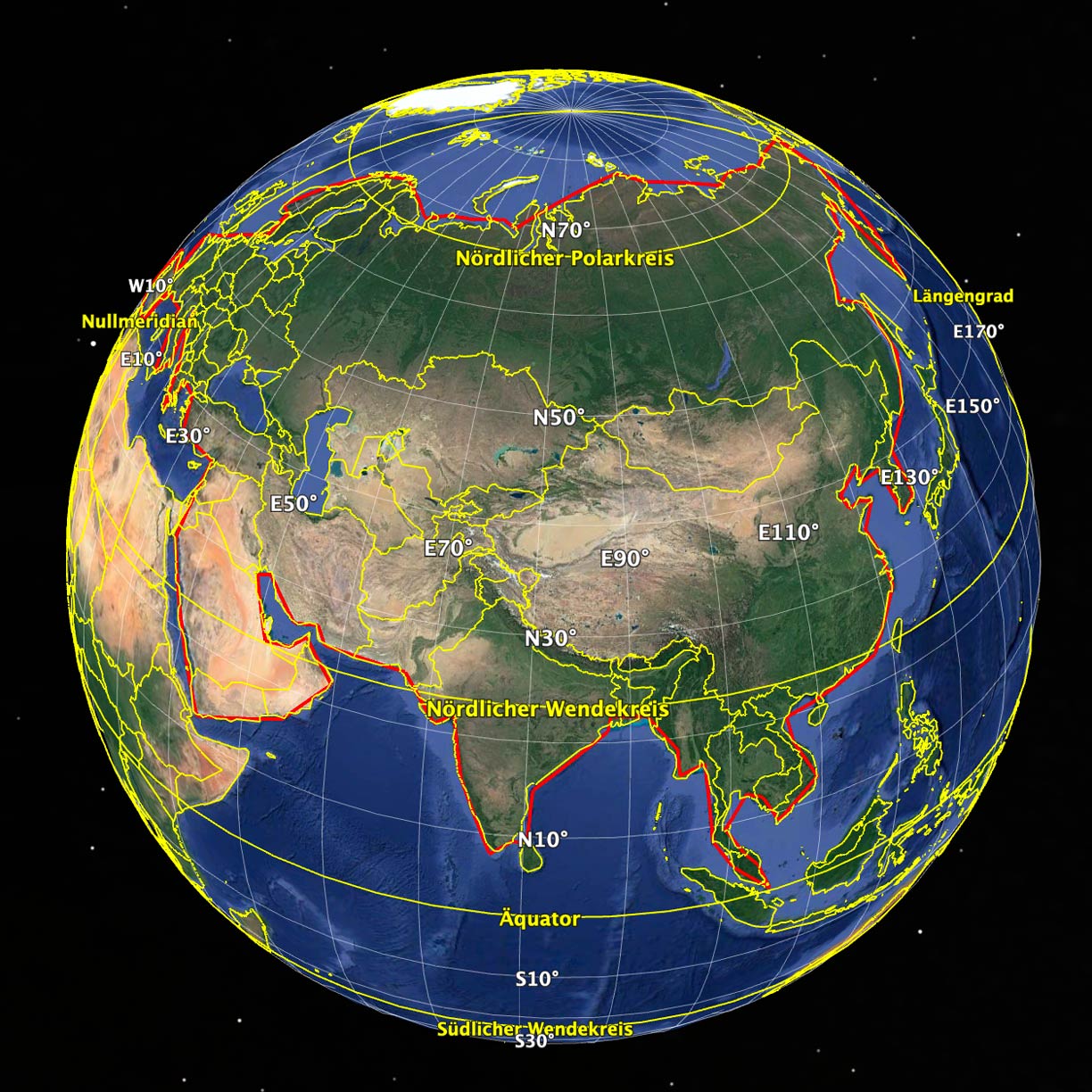 Eurasia Map Countries