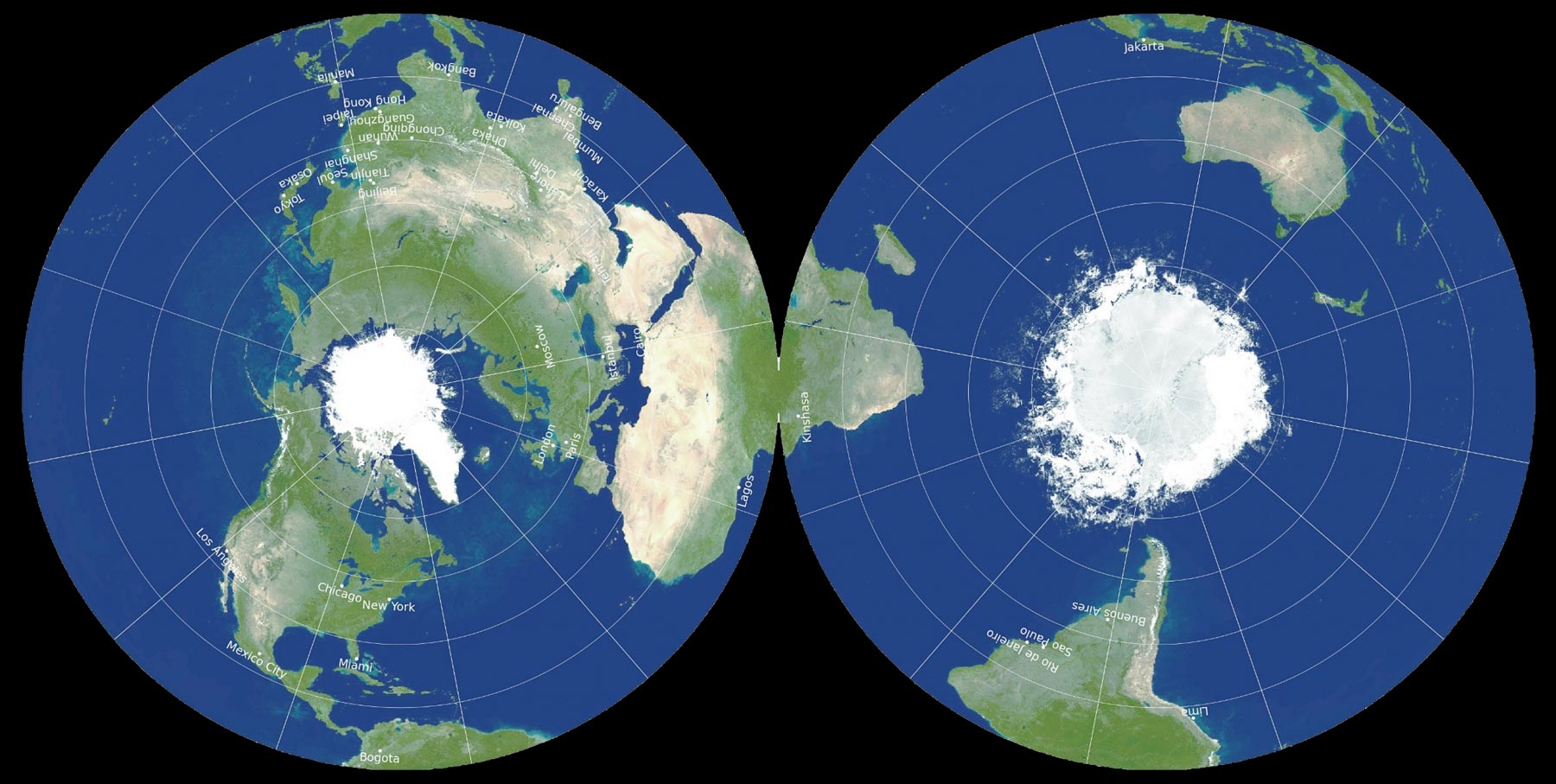 Princeton astrophysicists re-imagine world map