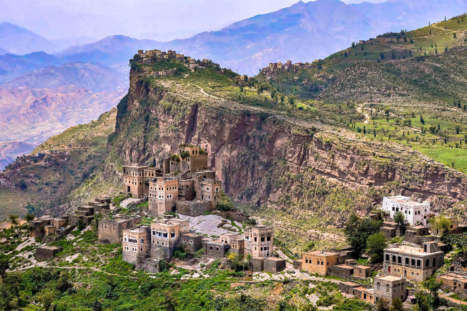 Destroyed house in Sanaa hit by a Saudi-led air strike.