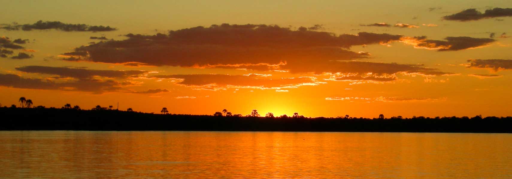 Sunset over Zambezi River, Zambia