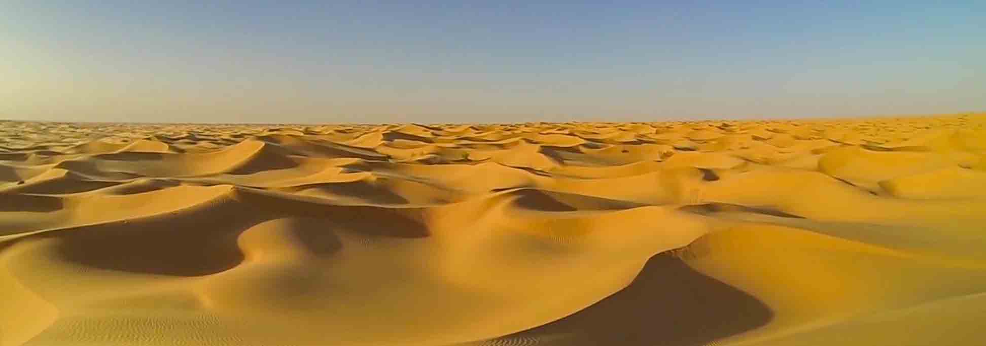 Dunes in Algeria in the Sahara Desert 