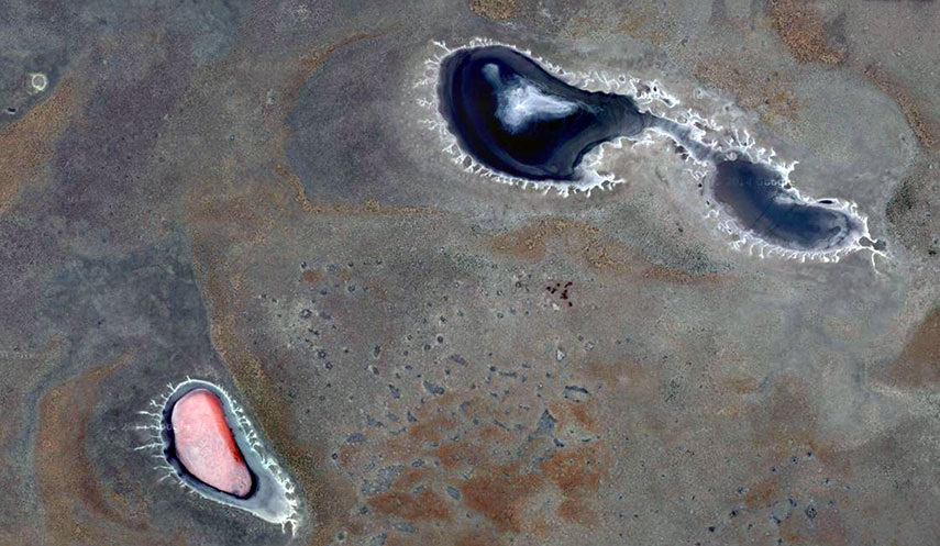 Salt Lakes (pan) in Etosha, Namibia