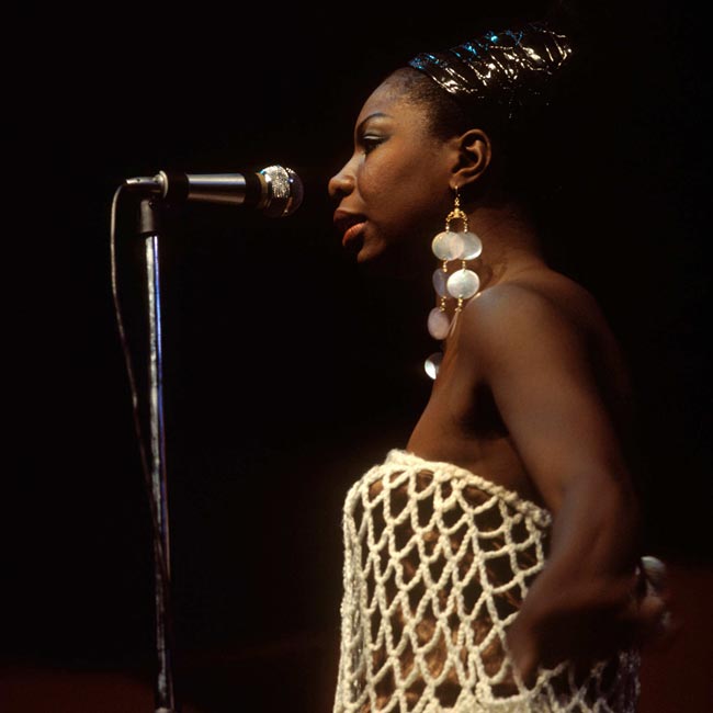 Nina Simone at Fillmore East, May 1970.