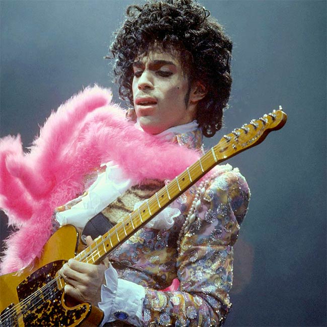 Prince performing 