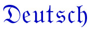 German, the German word for German in Fraktur script