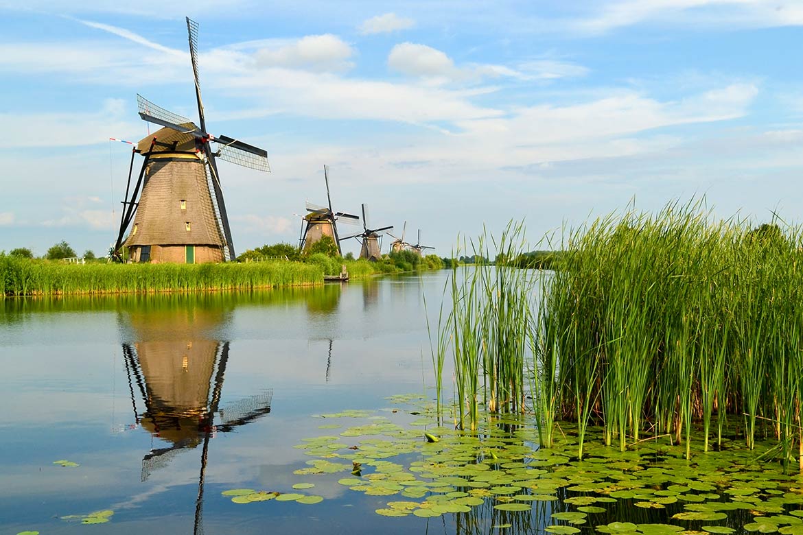 Windmills of Kinderdijk, Netherlands