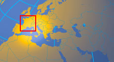 Location map of France. Where in the world is France?