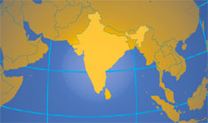 Location map of India. Where in the world is India?