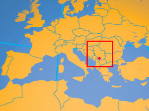 Location map of Kosovo. Where in the world is Kosovo?