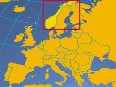 Location map of Norway. Where in Europe is Norway?