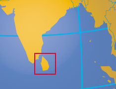 Location map of Sri Lanka. Where in Asia is Sri Lanka?