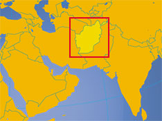 Location map Afghanistan. Where in Asia is Afghanistan?