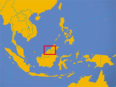 Location map of Brunei. Where in Asia is Brunei?