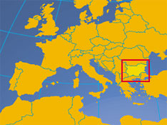 Location map of Bulgaria. Where in Europe is Bulgaria?