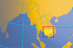 Location map of Cambodia. Where in Asia is Cambodia?
