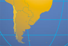 Location map of Chile. Where in South America is Chile?