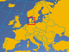 Location map of Denmark. Where in Europe is Denmark?