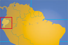 Location map of Ecuador. Where in the world is Ecuador?