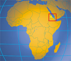 Location map of Eritrea. Where in Africa is Eritrea?