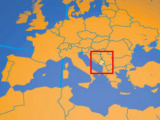 Location map of Montenegro. Where in Europe is Montenegro.