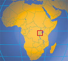 Location map of Rwanda. Where in Africa is Rwanda?