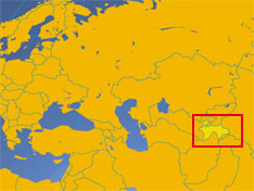 Location map of Tajikistan. Where in Central Asia is Tajikistan?