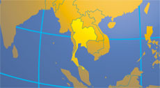 Location map of Thailand. Where in Asia is Thailand?