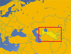 Location map of Uzbekistan. Where in Central Asia is Uzbekistan?
