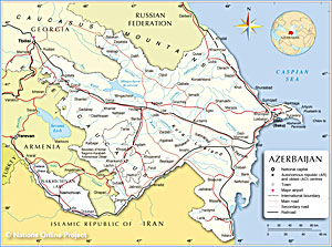 Map of Azerbaijan