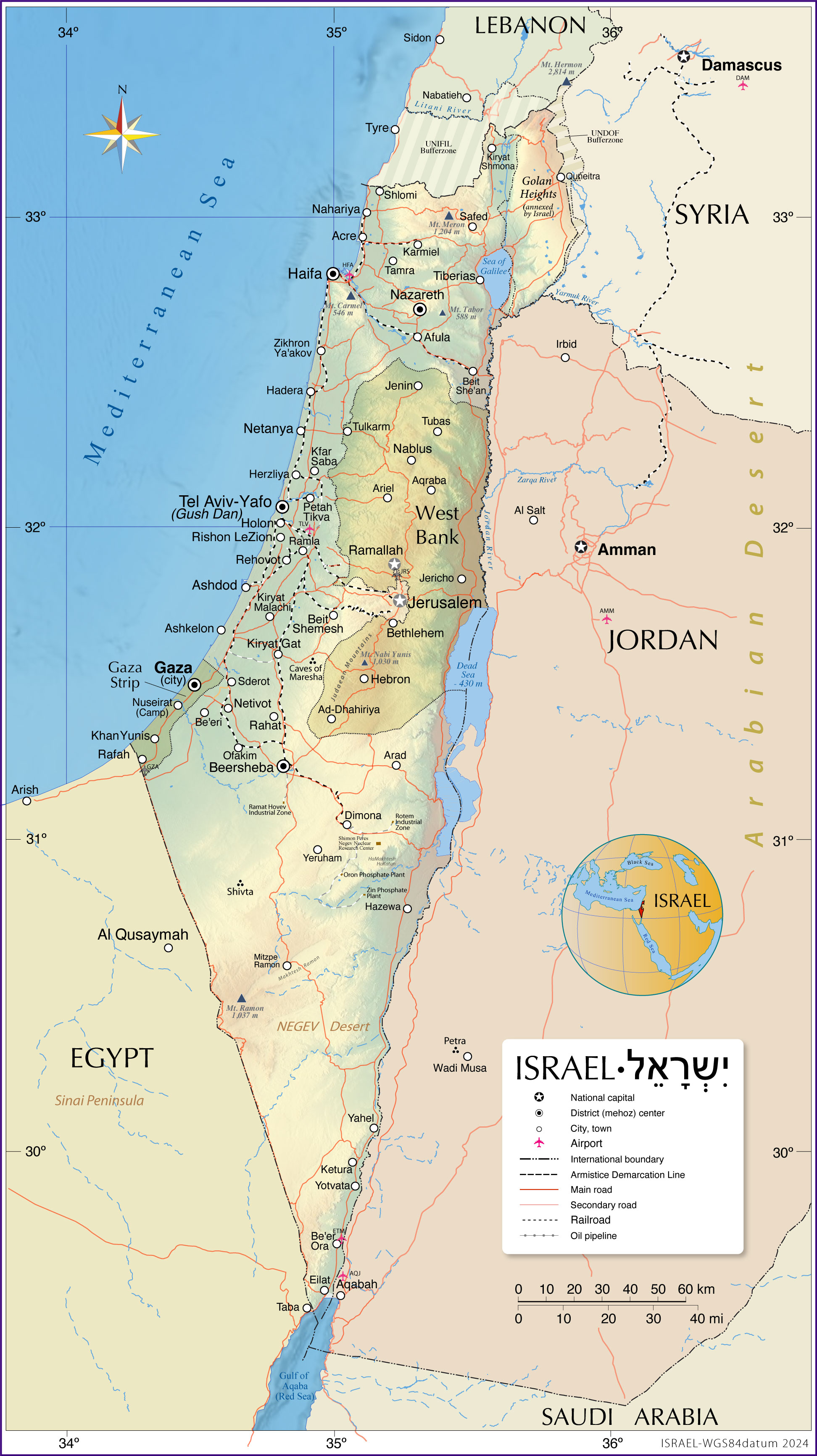 Map of Lebanon