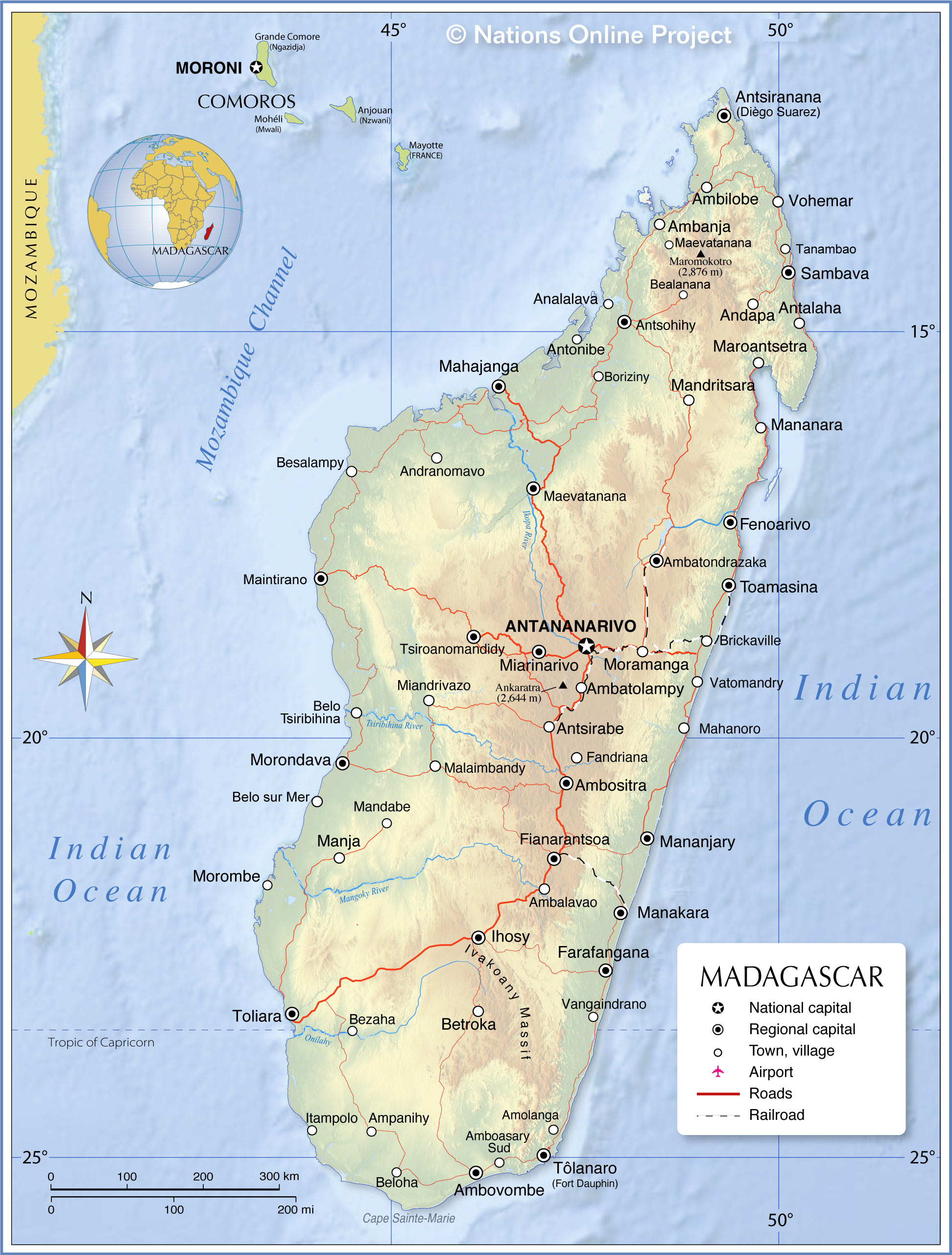 Political Map of Madagascar
