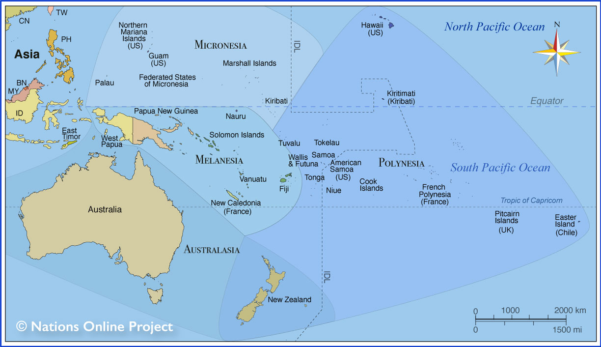 southern hemisphere countries list