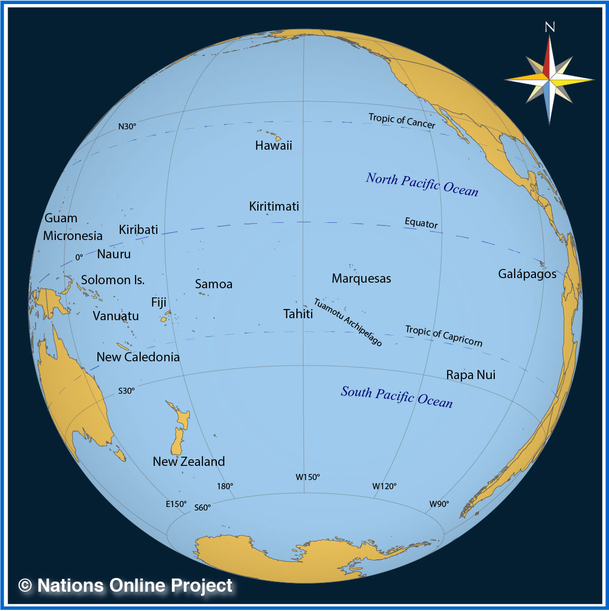 Countries by Continent :: Australia and Oceania - Nations Online Project