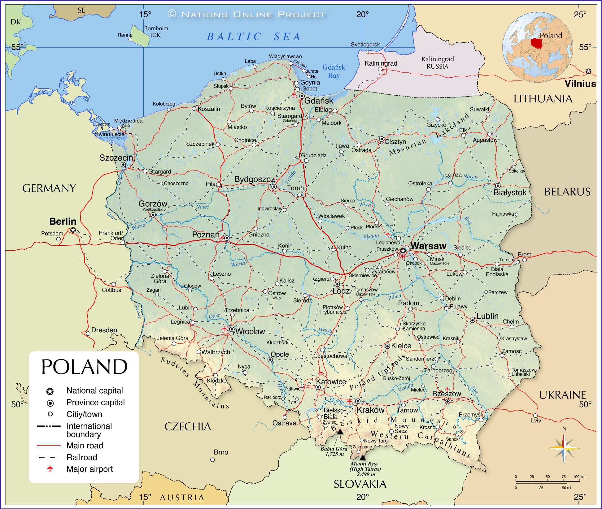 Political Map of Poland