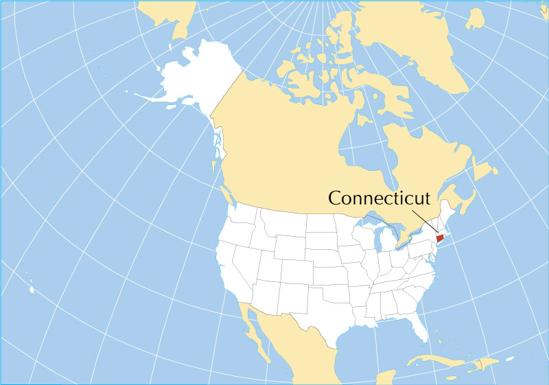 Map of the State of Connecticut, USA - Nations Online Project