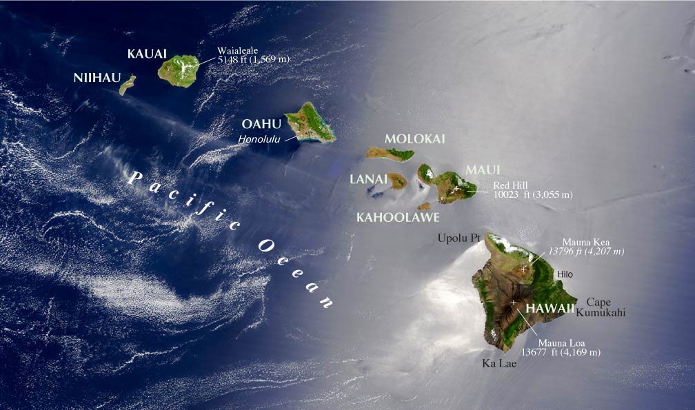 map of hawaiian islands and california Map Of The State Of Hawaii Usa Nations Online Project map of hawaiian islands and california