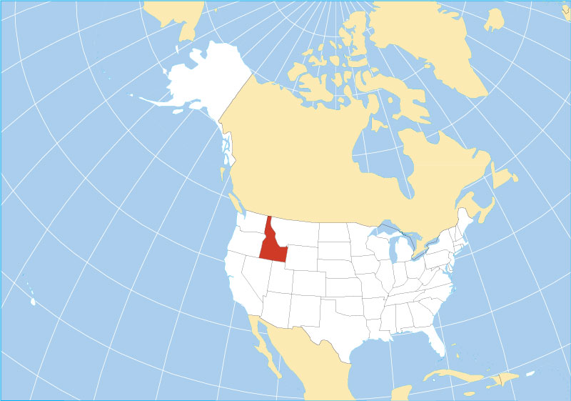 show me a map of idaho Map Of Idaho State Usa Nations Online Project