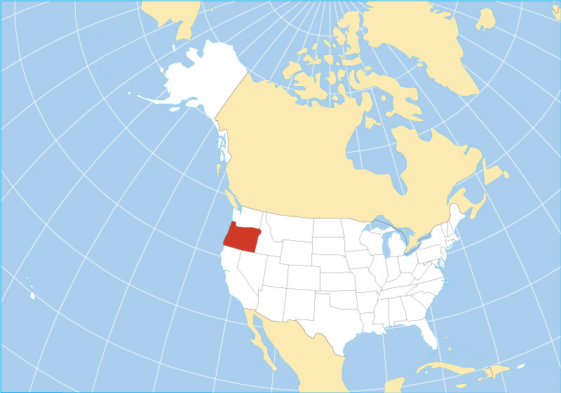Map Of The State Of Oregon Usa Nations Online Project