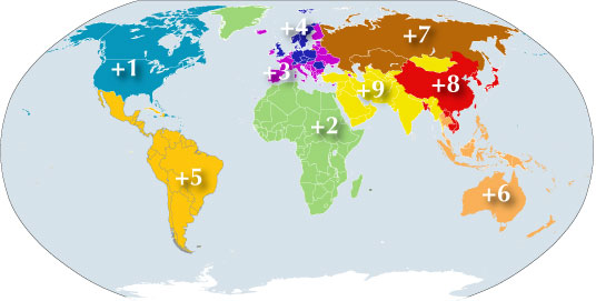 Telephone Area Code Chart