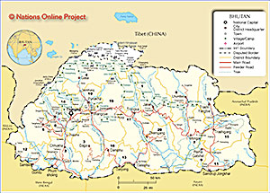 Bhutan Map