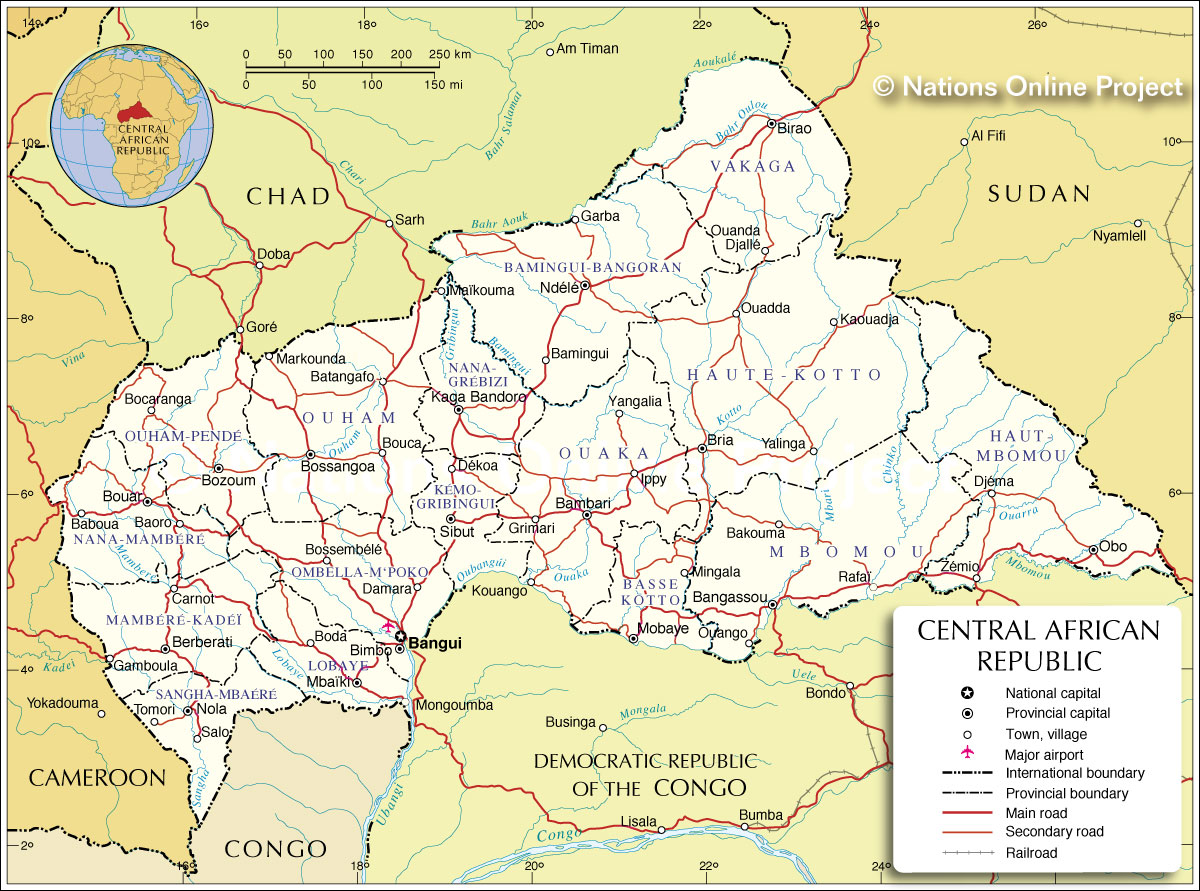 Bangui Central African Republic Map Administrative Map Of Central African Republic 1200 Pixel - Nations Online Project Bangui Central African Republic Map Administrative Map Of Central African Republic 1200 Pixel - Nations Online Project