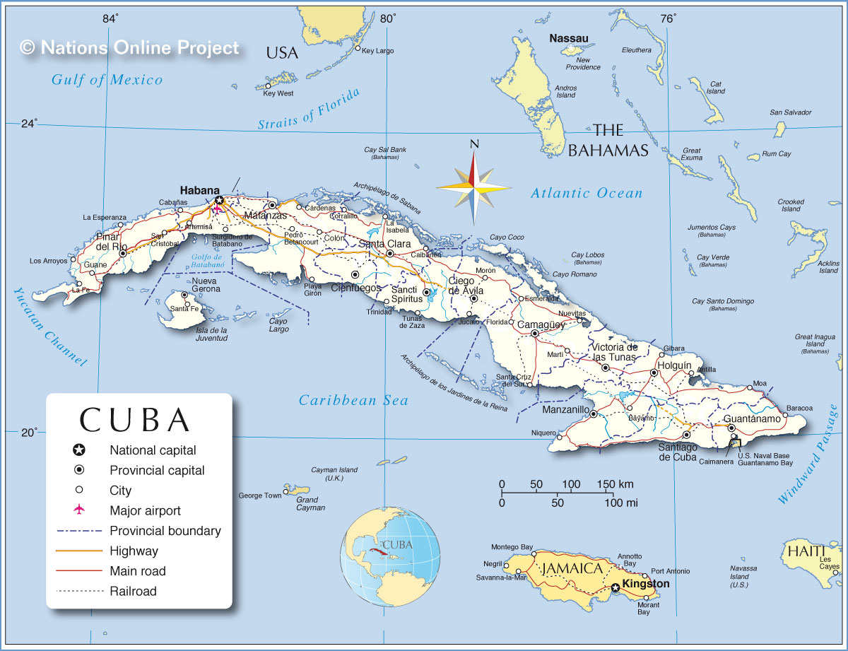 Administrative Map of Cuba