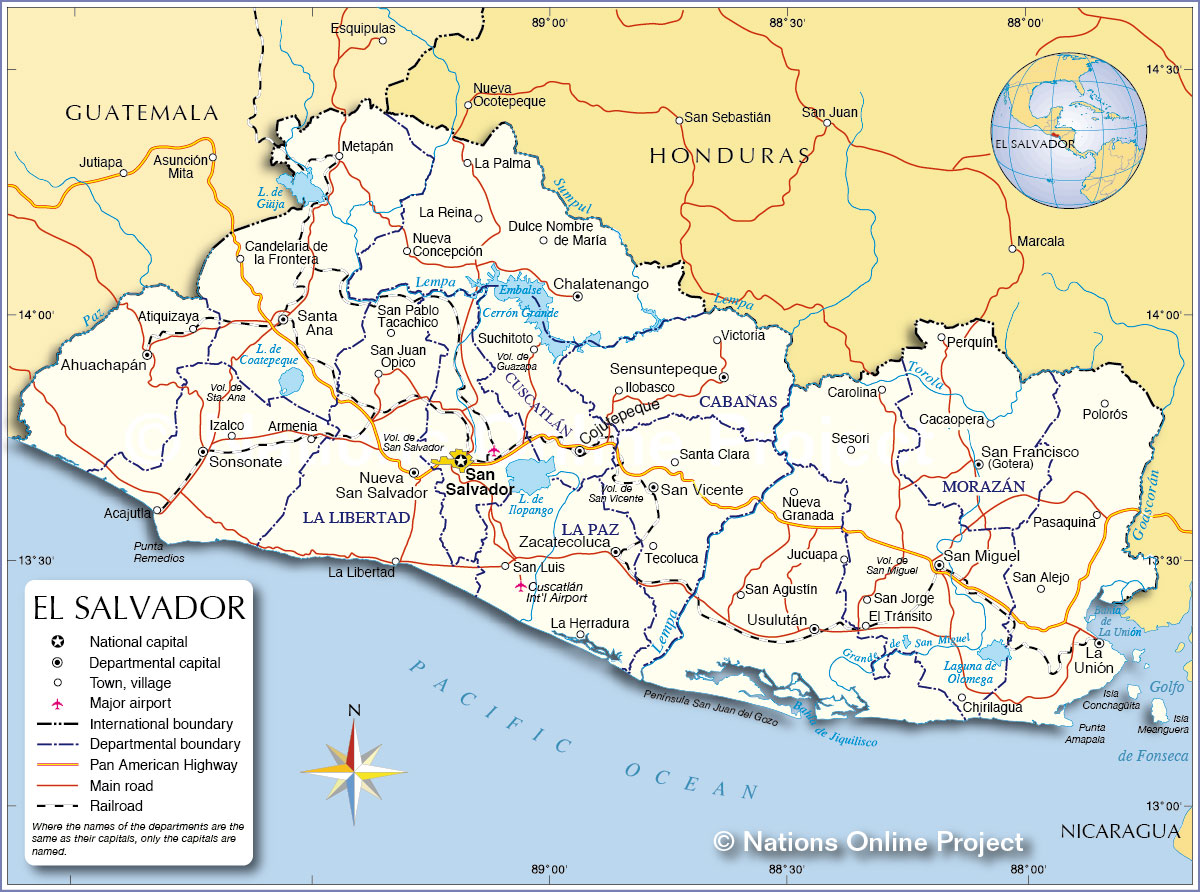 Map of El Salvador