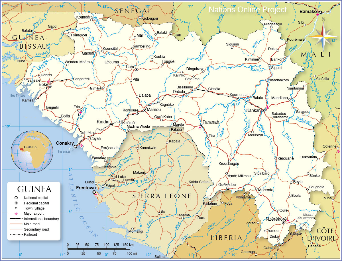 Political Map of Guinea