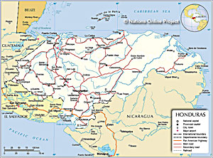 Honduras Map