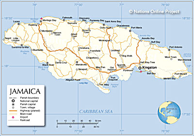 Jamaica Map