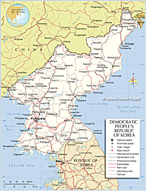 North Korea Map