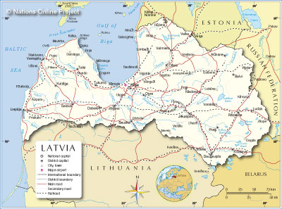 Latvia Map